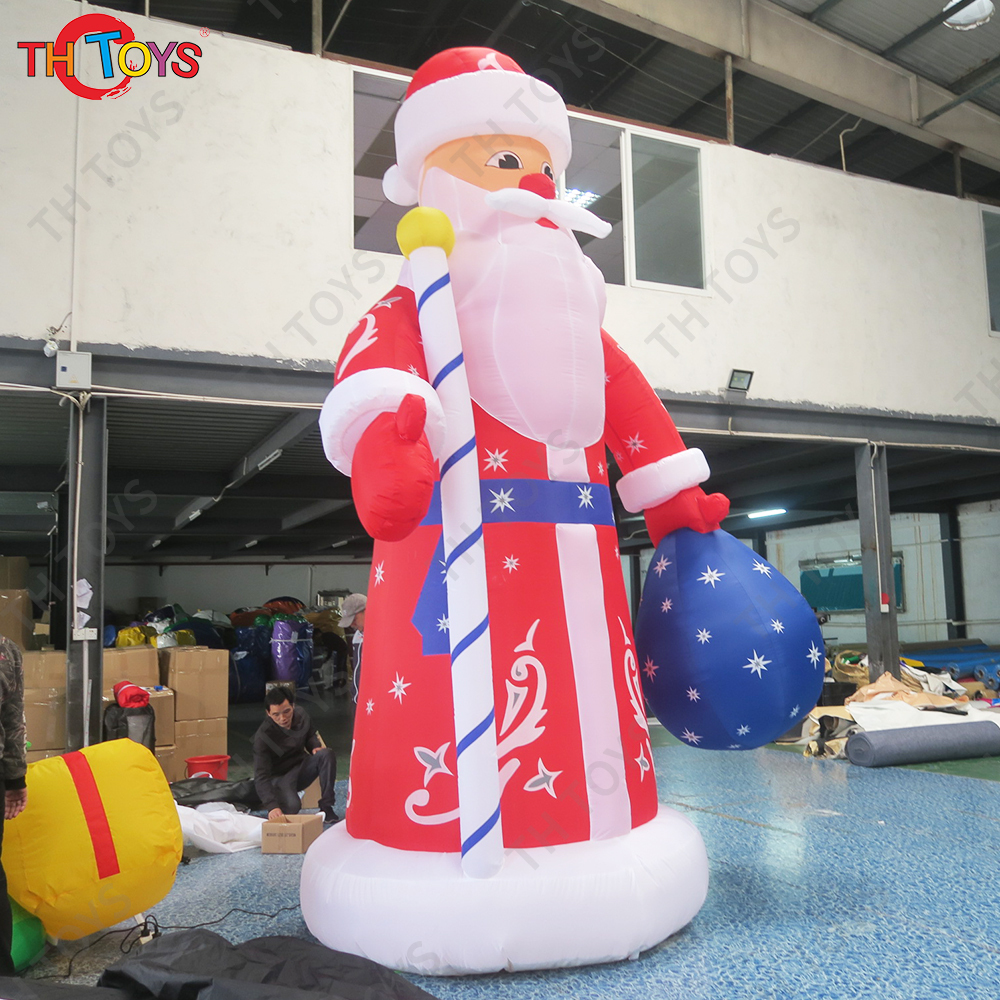 6m Hot Sales Giant Inflatable santa claus balloon for Christmas decoration