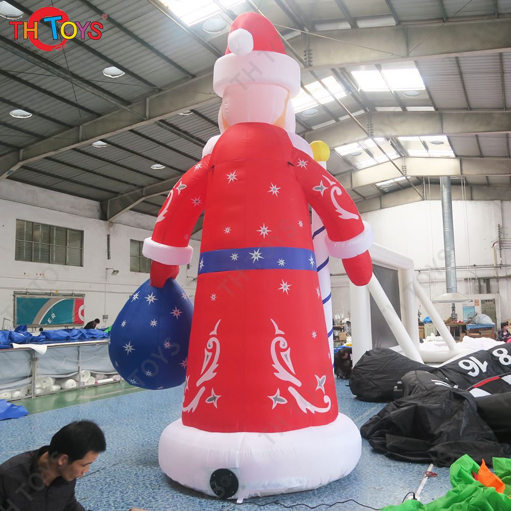 6m Hot Sales Giant Inflatable santa claus balloon for Christmas decoration