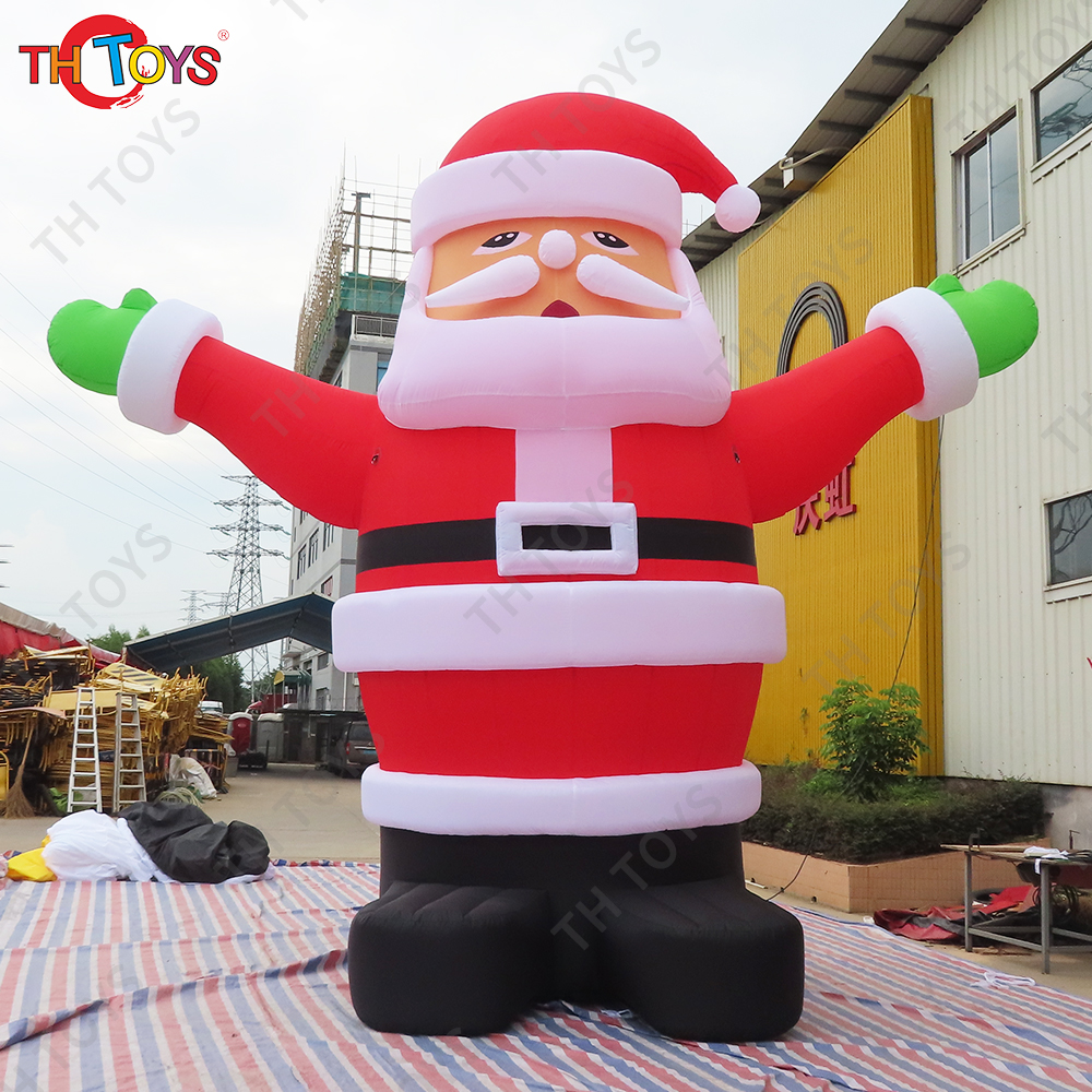 Free air ship to door! customized giant inflatable santa claus blow up santa for outdoor decoration
