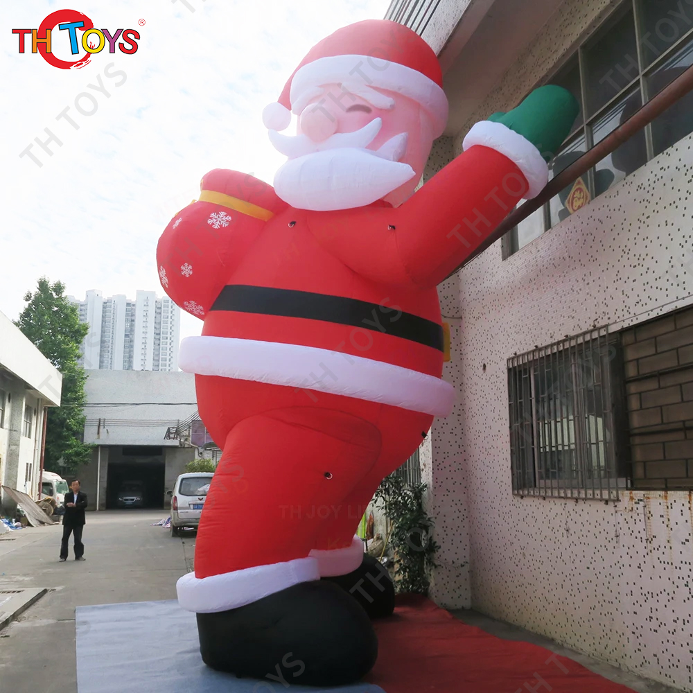 Free Shipping Inflatable Santa Claus with Gift Bag Xmas Santa Old Father Large Cartoon for Yard Decoration