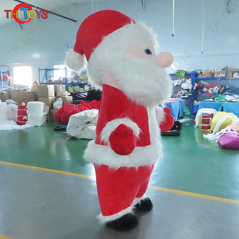 Custom Outdoor Blow Up Christmas Inflatable Santa Garden Decoration plush Inflatables