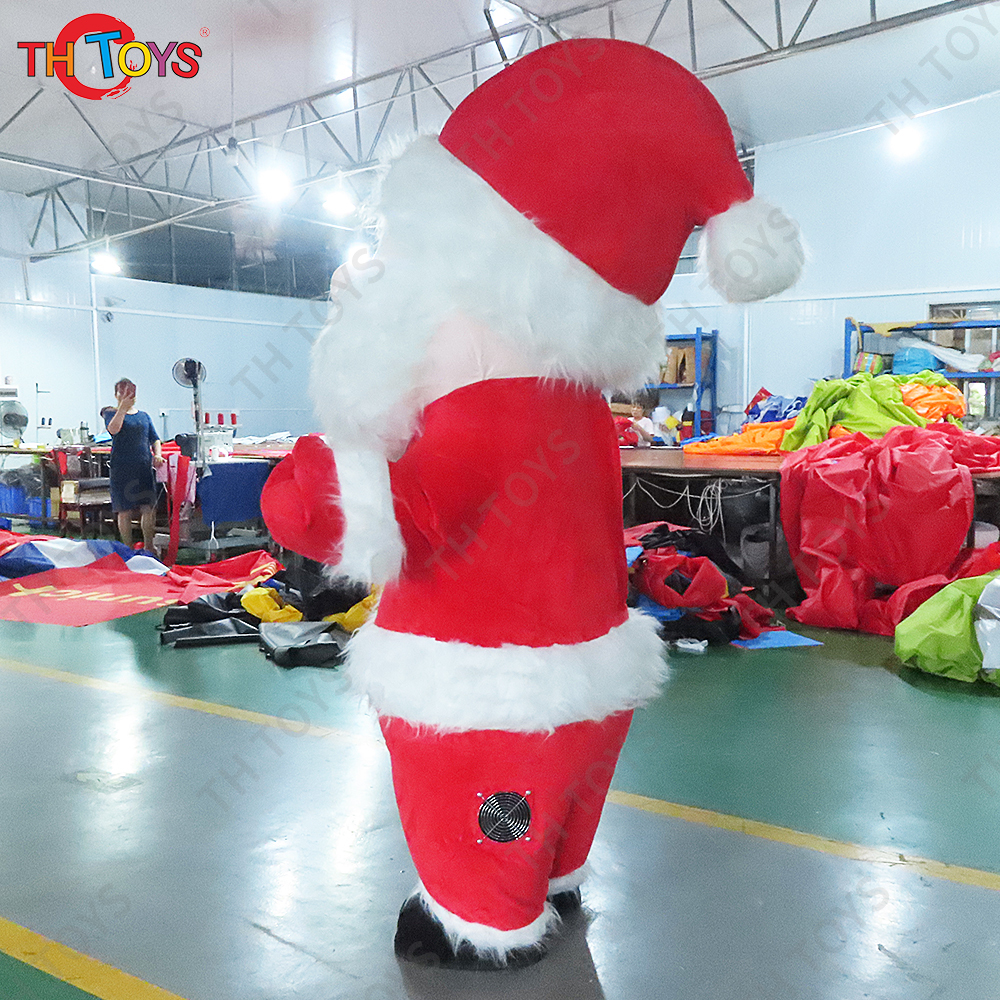 Custom Outdoor Blow Up Christmas Inflatable Santa Garden Decoration plush Inflatables
