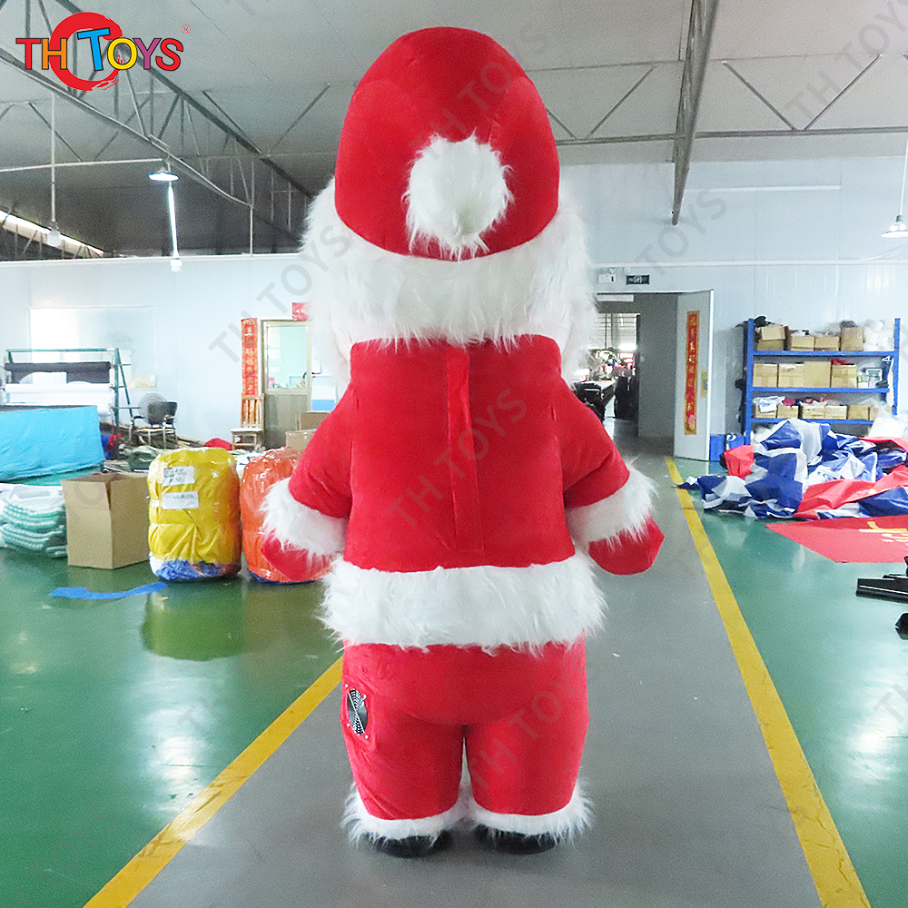 Custom Outdoor Blow Up Christmas Inflatable Santa Garden Decoration plush Inflatables