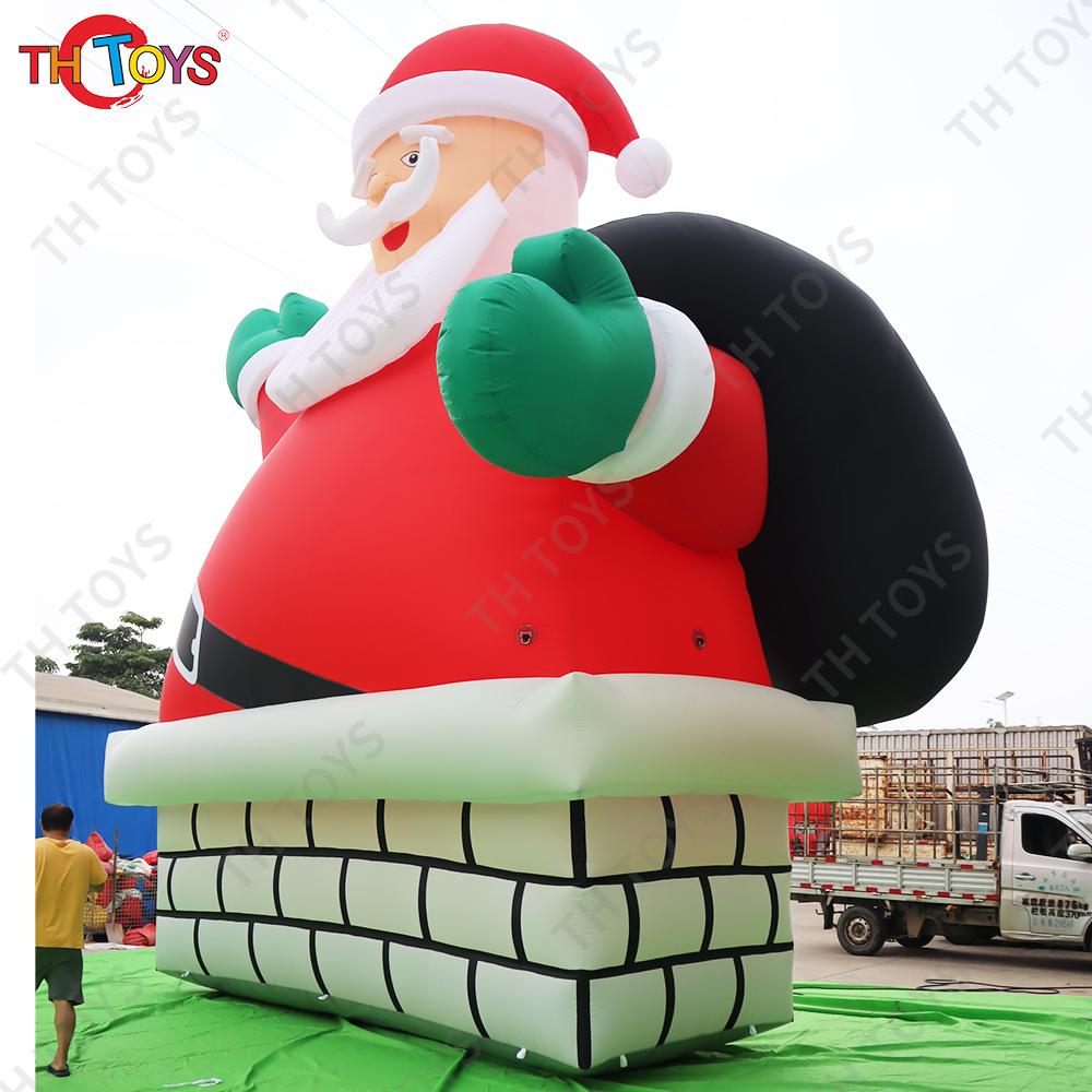 Free Door Shipping Outdoor Advertising Christmas Giant Inflatable Santa Claus Model Cartoon for Sale