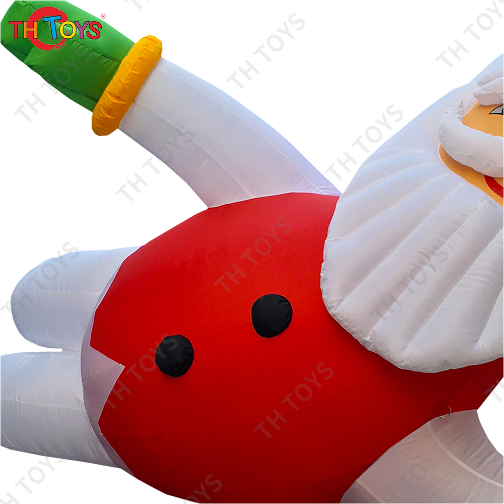 Free Shipping Inflatable Santa Claus Lying on Ground Christmas Outdoor Advertising Decorations Cartoon