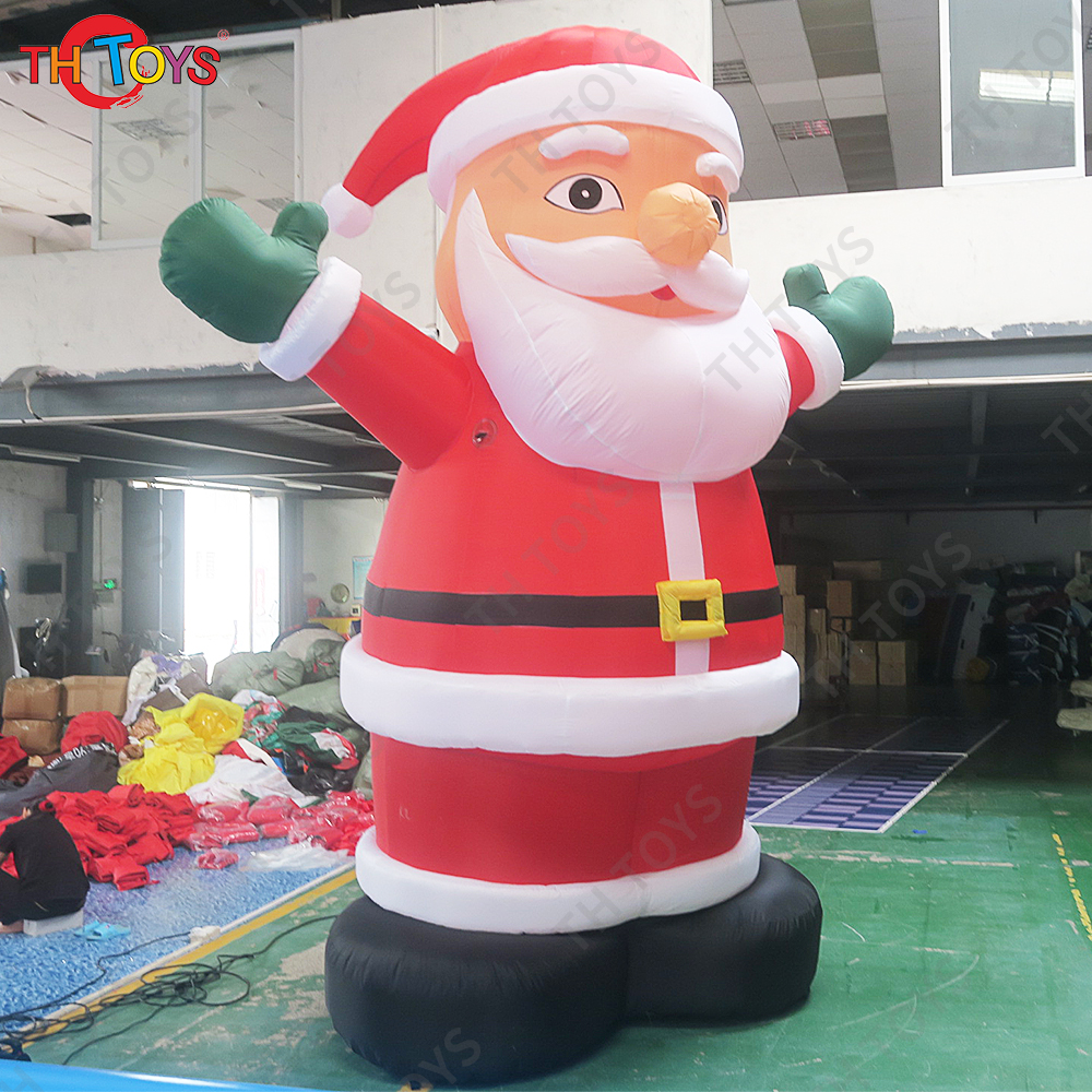 Free air ship to door!13ft 4m high giant Christmas inflatable Santa Claus, Xmas advertising santa claus balloon outdoor