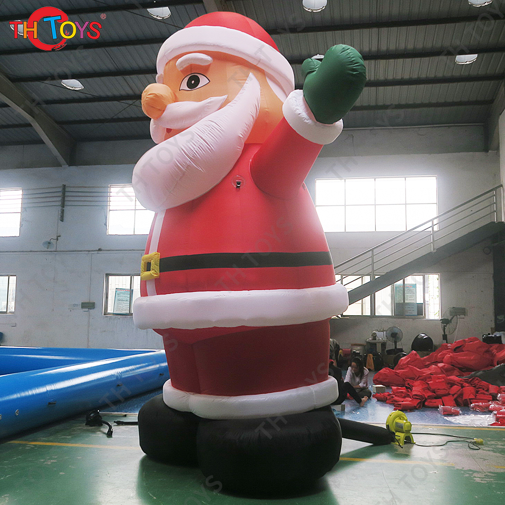 Free air ship to door!13ft 4m high giant Christmas inflatable Santa Claus, Xmas advertising santa claus balloon outdoor