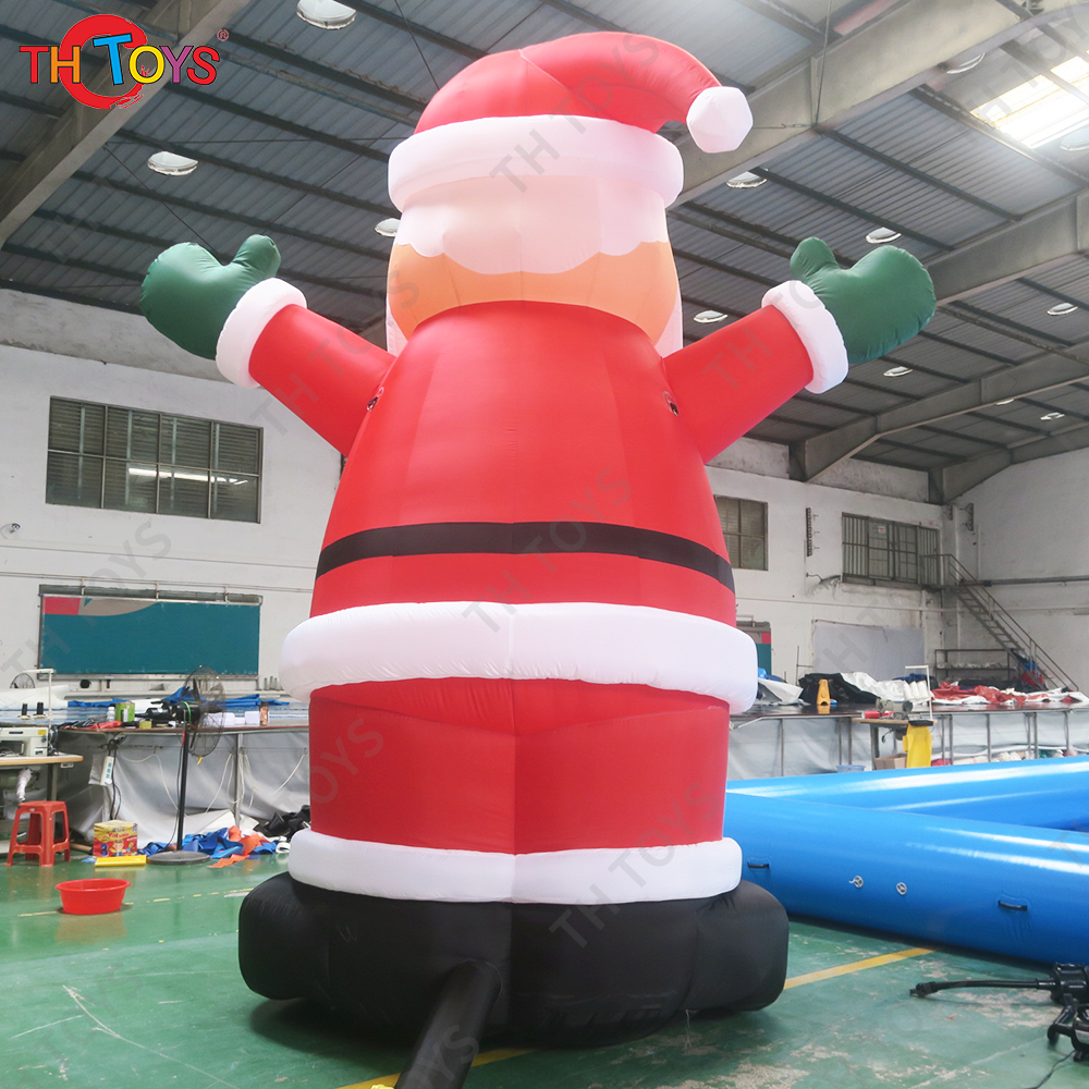 Free air ship to door!13ft 4m high giant Christmas inflatable Santa Claus, Xmas advertising santa claus balloon outdoor