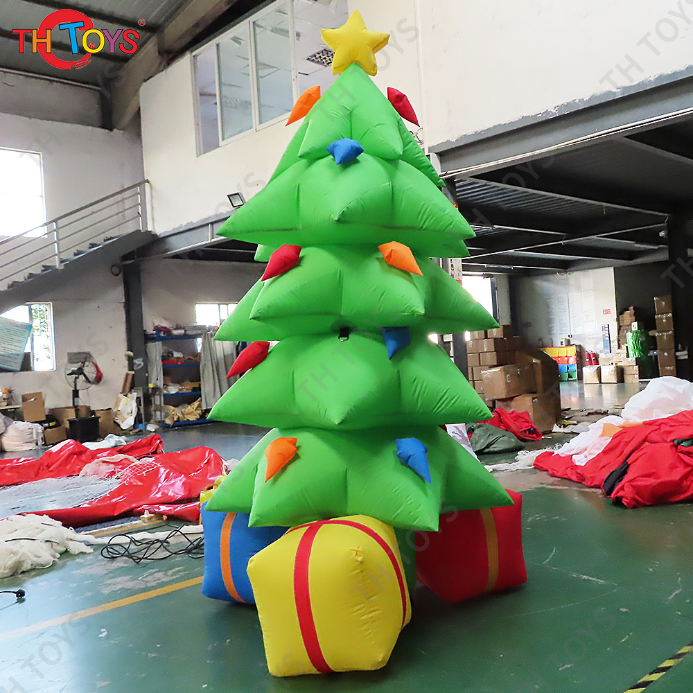 Free Ship to Door Inflatable Christmas Tree Model Xmas Decoration Ground Balloon for Sale