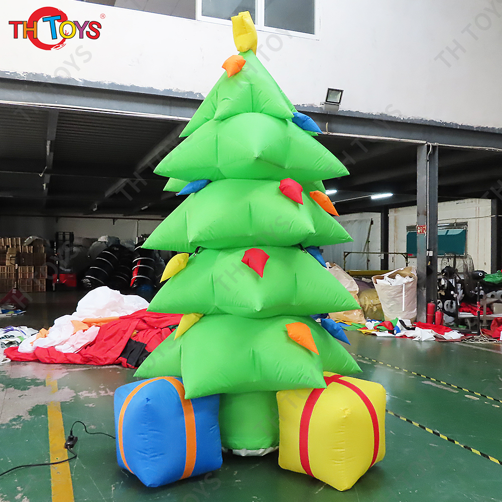 Free Ship to Door Inflatable Christmas Tree Model Xmas Decoration Ground Balloon for Sale