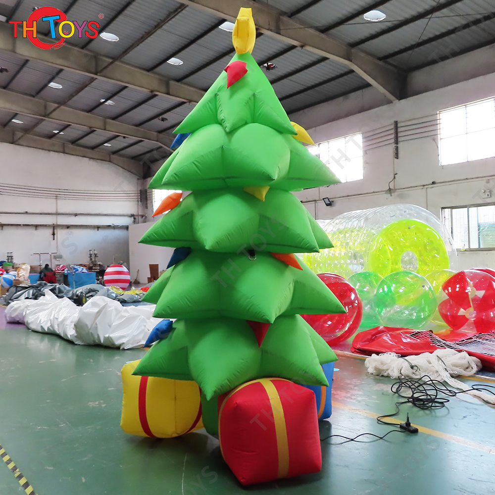 Free Ship to Door Inflatable Christmas Tree Model Xmas Decoration Ground Balloon for Sale