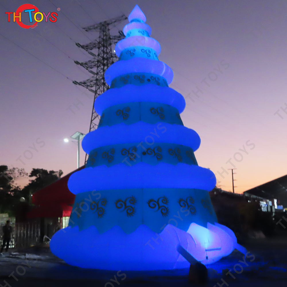 Free Shipping 10m 33ft Giant Inflatable Christmas Tree Xmas Decoration with Lighting for Sale