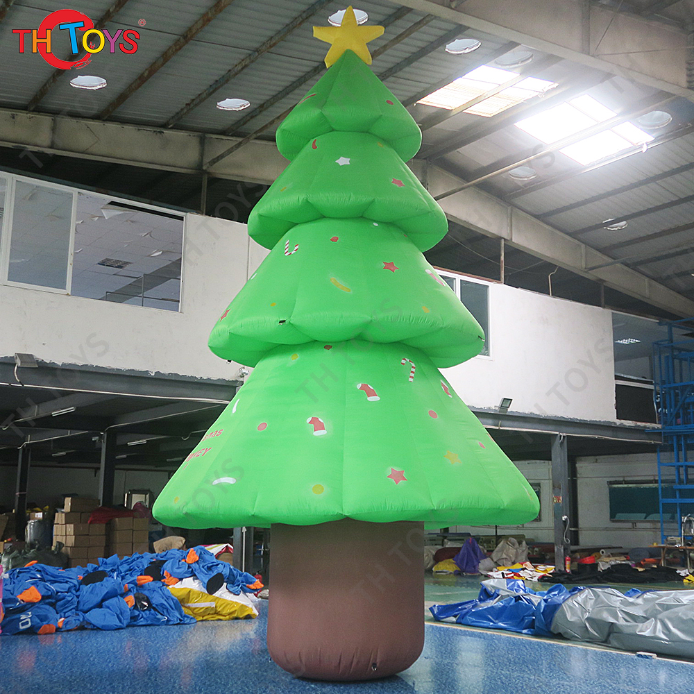 Free Ship Outdoor Activities Xmas Advertising Giant Inflatable Christmas Tree Ground Balloon Model