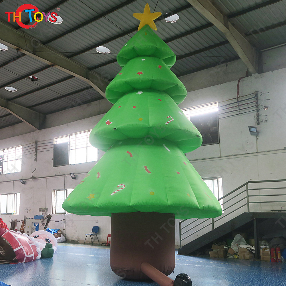 Free Ship Outdoor Activities Xmas Advertising Giant Inflatable Christmas Tree Ground Balloon Model
