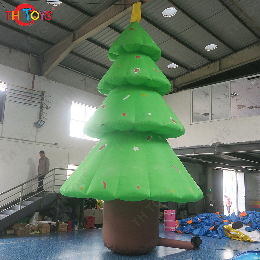 Free Ship Outdoor Activities Xmas Advertising Giant Inflatable Christmas Tree Ground Balloon Model