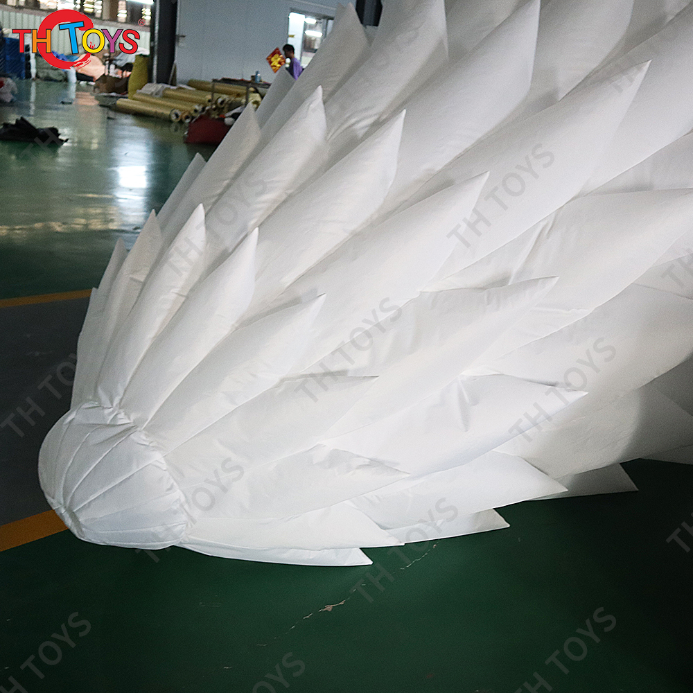 free air ship to door, 6m 20ft high white Christmas Inflatable Tree,LED lighting blow up Christmas tree balloon for sale