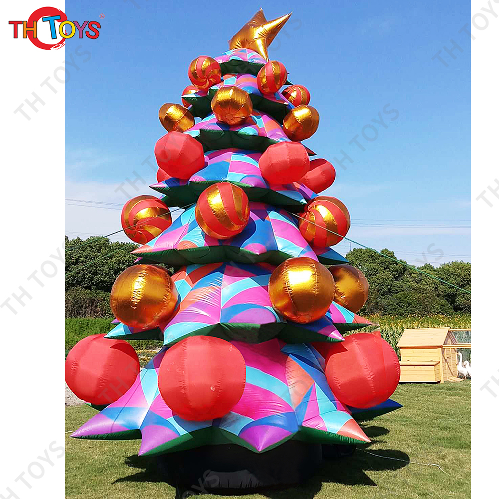 free air ship, Giant Outdoor Xmas Inflatable Christmas Tree for Mall Holiday Decoration inflatable christmas tree balloon