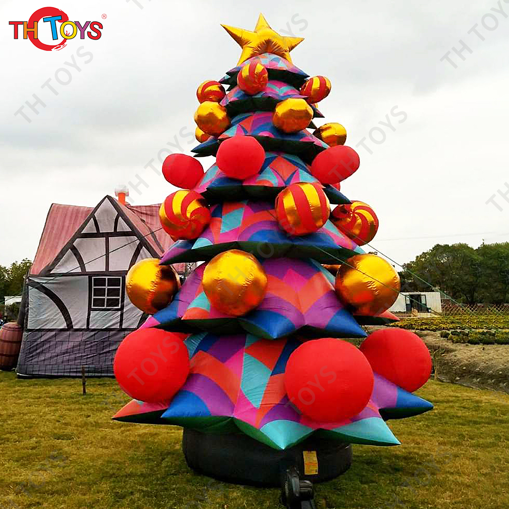 free air ship, Giant Outdoor Xmas Inflatable Christmas Tree for Mall Holiday Decoration inflatable christmas tree balloon