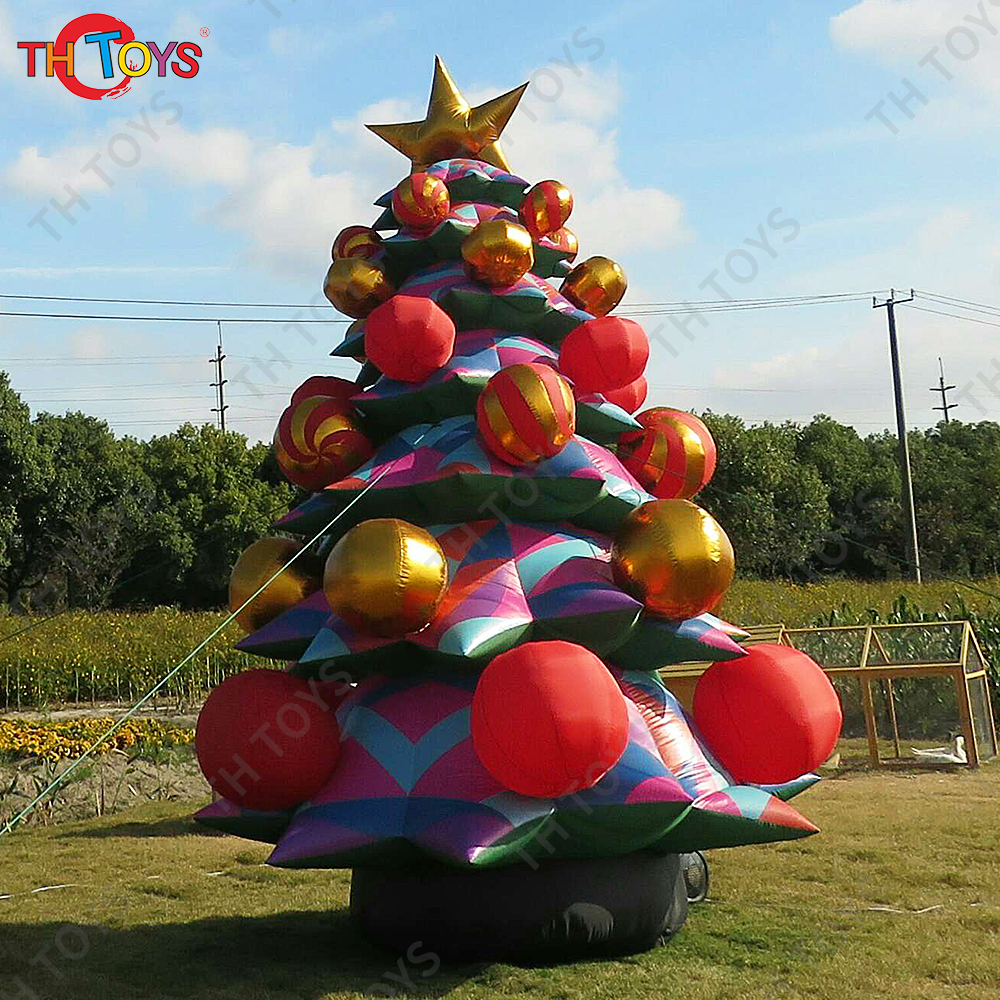 free air ship, Giant Outdoor Xmas Inflatable Christmas Tree for Mall Holiday Decoration inflatable christmas tree balloon