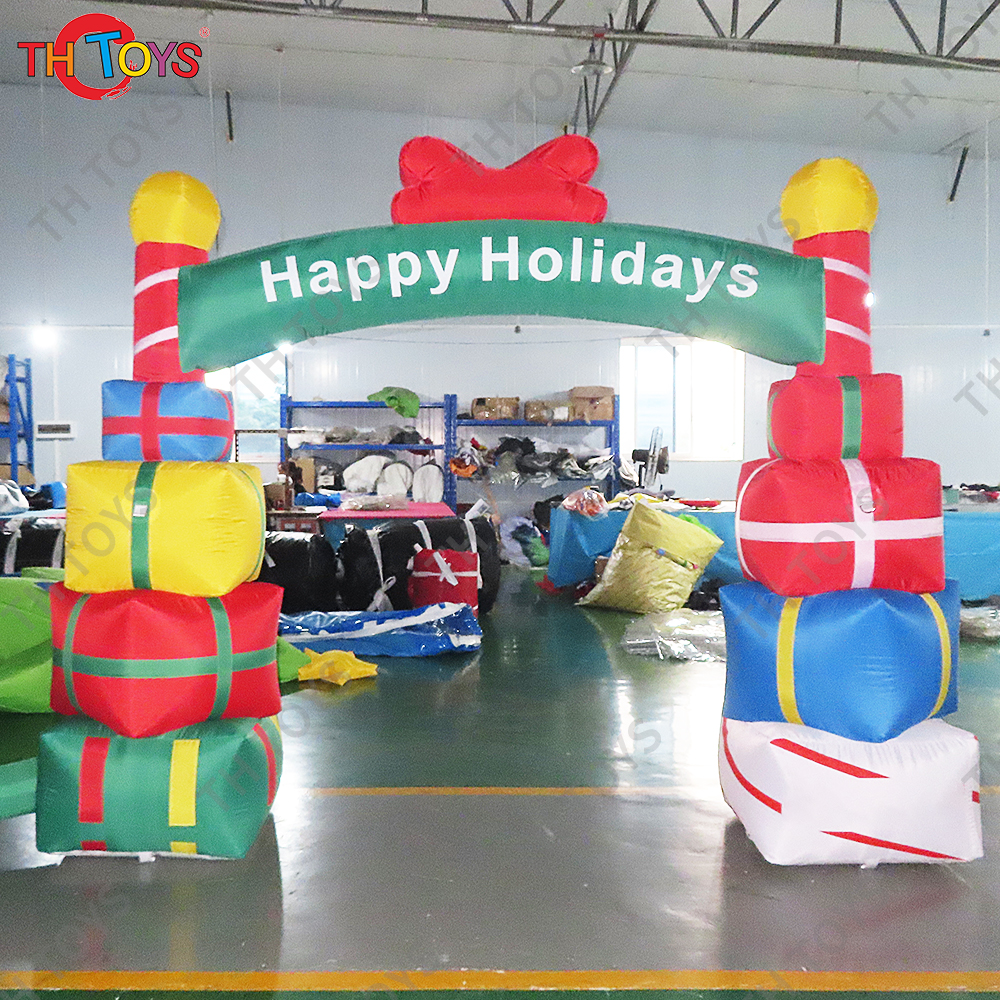 Free Door Shipping Christmas Inflatable Archway Portable Xmas Decoration Advertising Arch Toys
