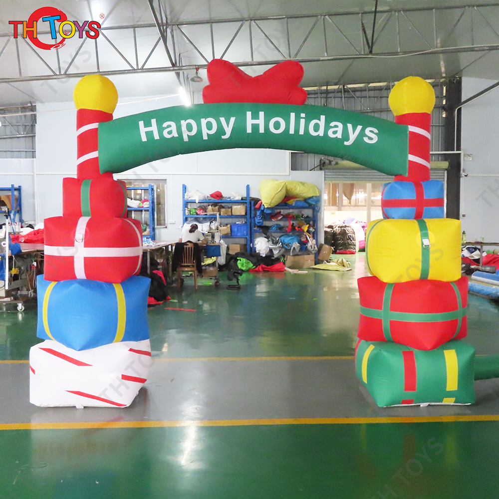 Free Door Shipping Christmas Inflatable Archway Portable Xmas Decoration Advertising Arch Toys