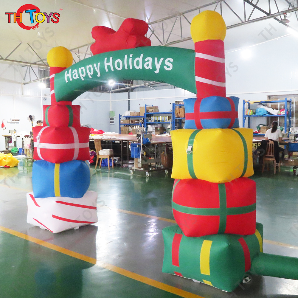 Free Door Shipping Christmas Inflatable Archway Portable Xmas Decoration Advertising Arch Toys