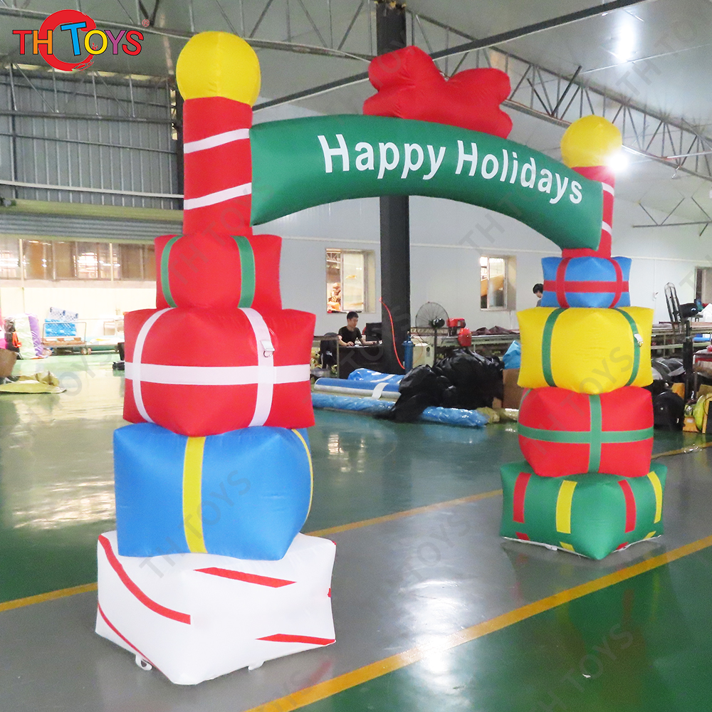 Free Door Shipping Christmas Inflatable Archway Portable Xmas Decoration Advertising Arch Toys