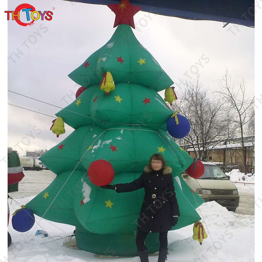 Free Ship to Door Giant Inflatable Christmas Tree Balloon for Outdoor Advertising Decoration