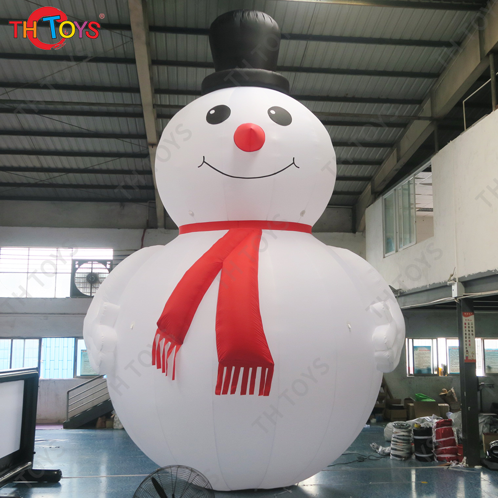 Free Door Shipping 8mH Fat Snowman Inflatable Christmas Cartoon Decoration for Sale