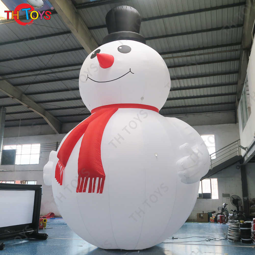 Free Door Shipping 8mH Fat Snowman Inflatable Christmas Cartoon Decoration for Sale