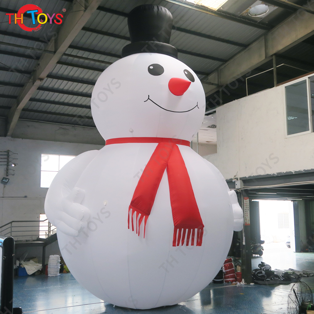 Free Door Shipping 8mH Fat Snowman Inflatable Christmas Cartoon Decoration for Sale