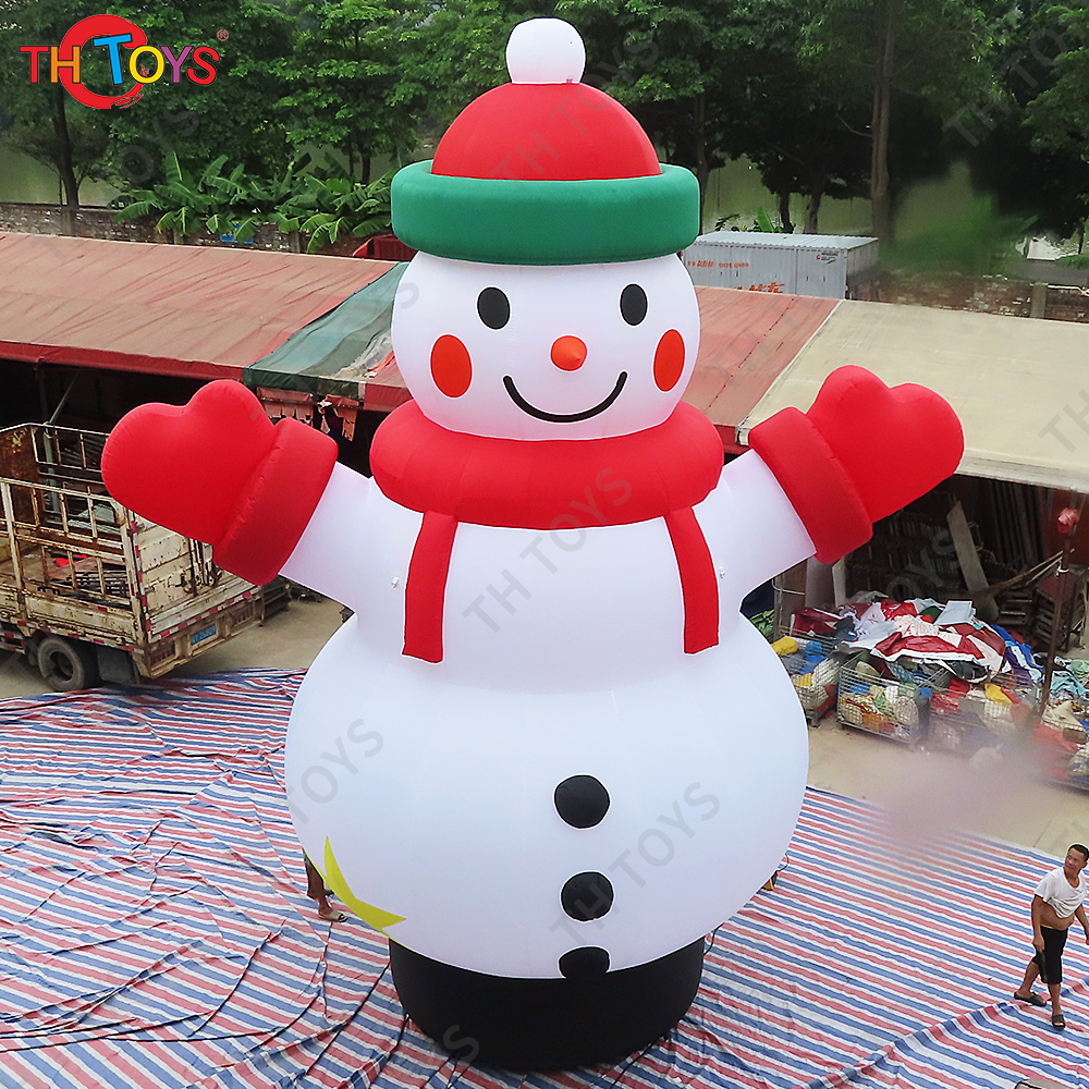 Free air ship to door! 20ft 6m high inflatable snowman Christmas decoration inflatable snowman cartoon for sale