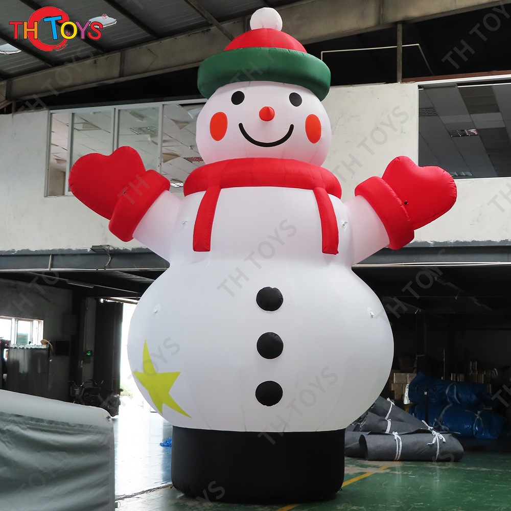 Free air ship to door! 20ft 6m high inflatable snowman Christmas decoration inflatable snowman cartoon for sale