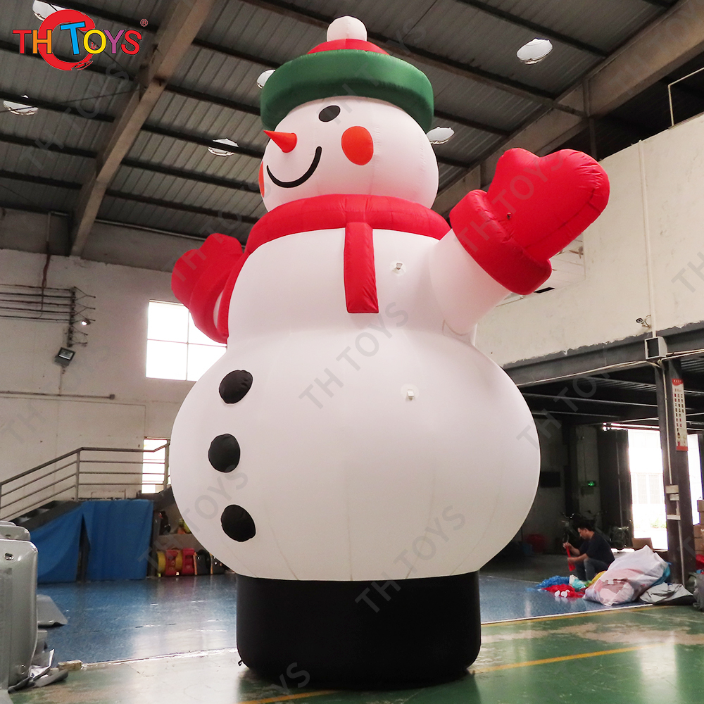 Free air ship to door! 20ft 6m high inflatable snowman Christmas decoration inflatable snowman cartoon for sale