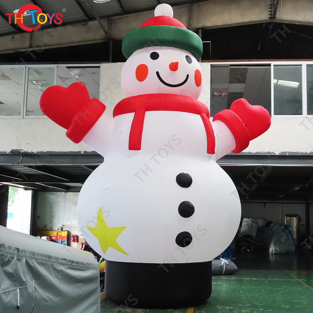 Free air ship to door! 20ft 6m high inflatable snowman Christmas decoration inflatable snowman cartoon for sale