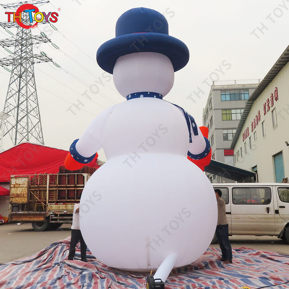 20ft tall Hot sale giant Christmas inflatable snowman led lighted snowman inflatable frosty snowman for advertising decoration
