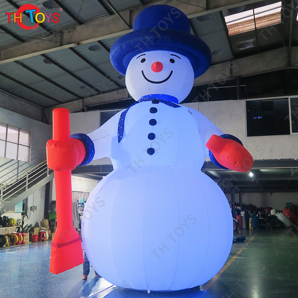 20ft tall Hot sale giant Christmas inflatable snowman led lighted snowman inflatable frosty snowman for advertising decoration