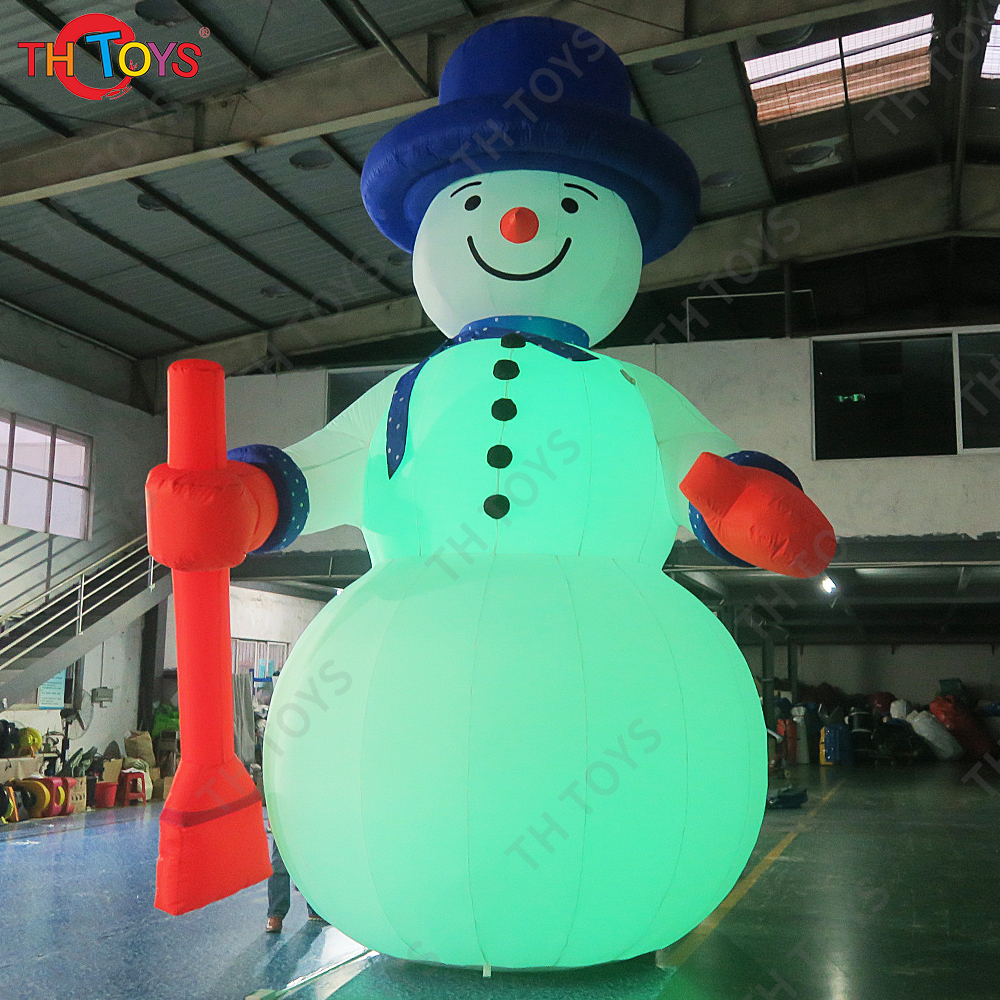 20ft tall Hot sale giant Christmas inflatable snowman led lighted snowman inflatable frosty snowman for advertising decoration