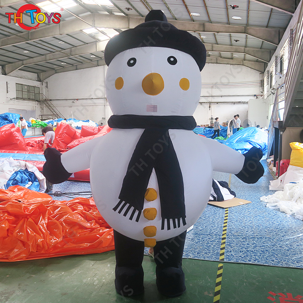 Giant Inflatable Snowman Cartoon for Christmas Holiday Decoration