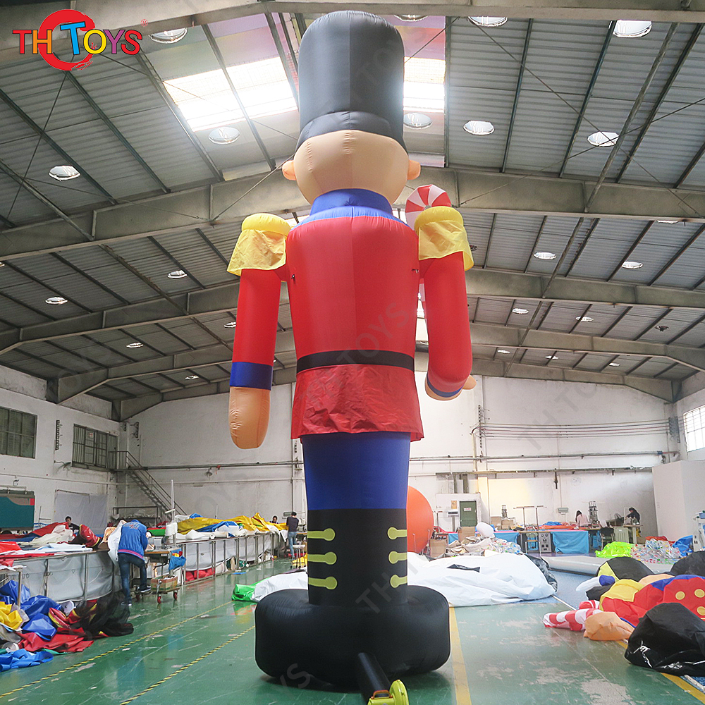 free air ship to door/ 3m10ft or 4m13ft advertising christmas cartoon giant Inflatable christmas soldier for yard decoration