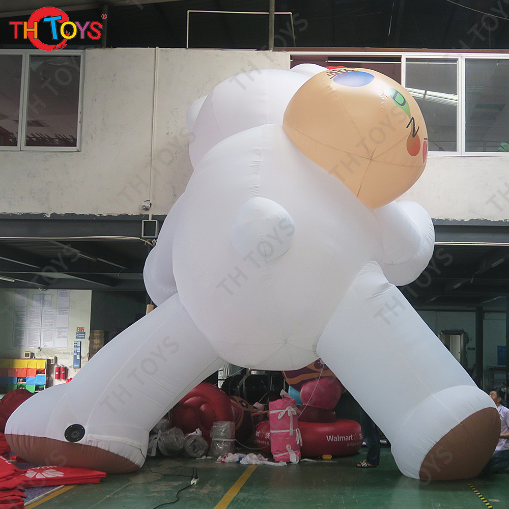 giant Inflatable Christmas bear Wall Climbing