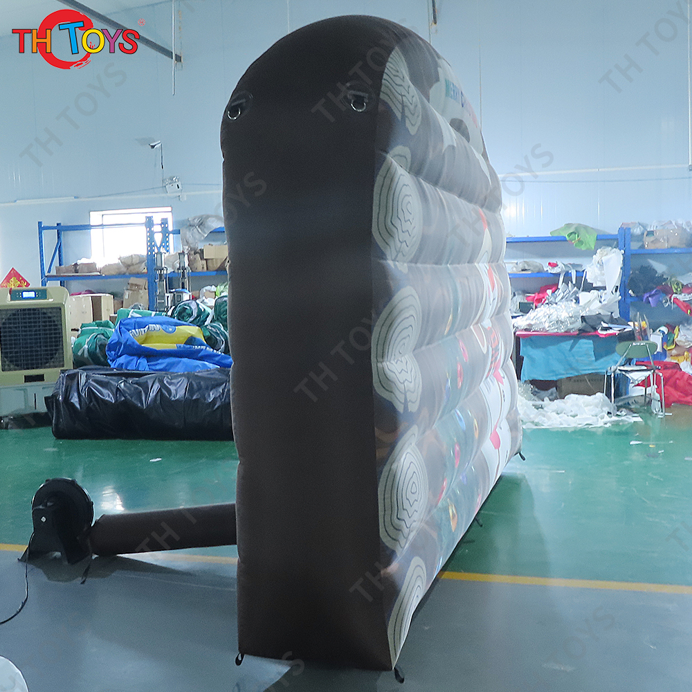 Free air shipping to door, 4x2.5m customize Christmas holiday decorations inflatable photo background wall for sale