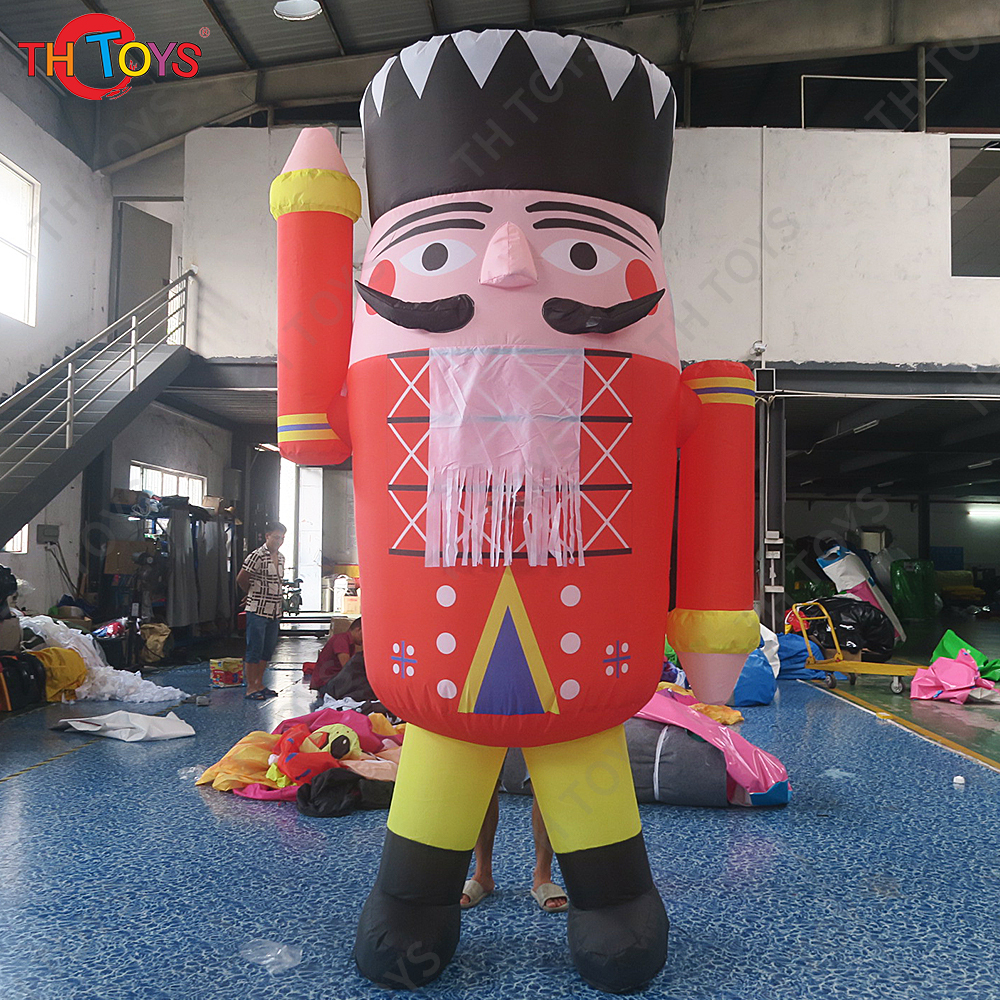 Free air shipping,6m 20ft inflatable Christmas old man cartoon inflatable soldier, amazing outdoor inflatable Christmas solider