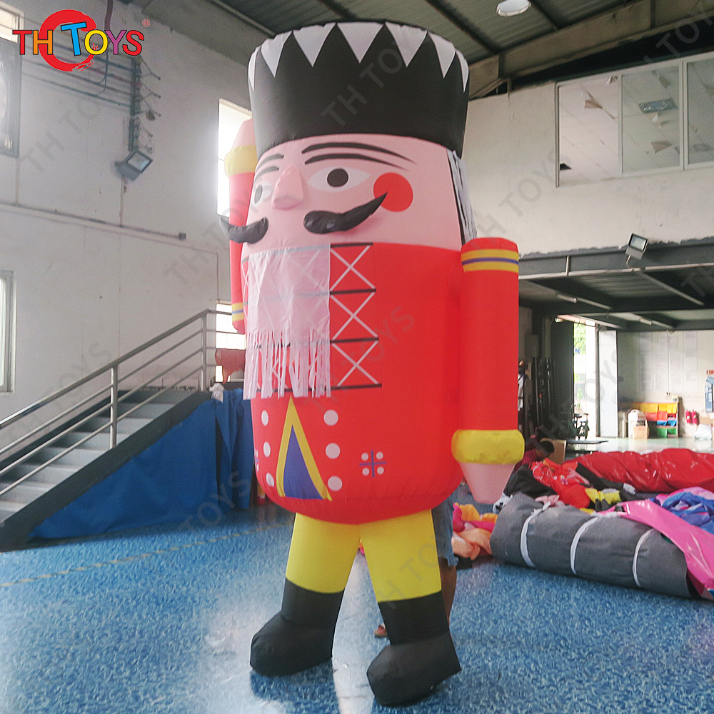 Free air shipping,6m 20ft  inflatable Christmas old man cartoon inflatable soldier, amazing outdoor inflatable Christmas solider