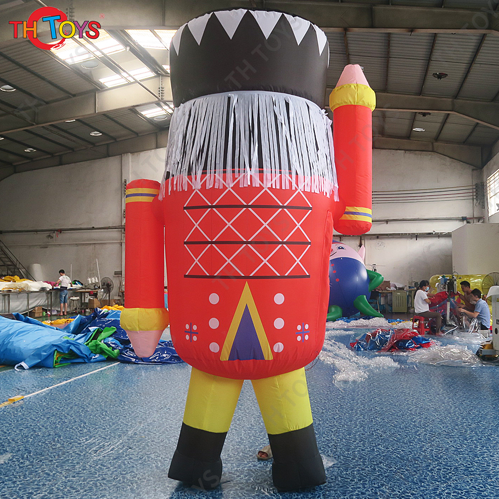 Free air shipping,6m 20ft inflatable Christmas old man cartoon inflatable soldier, amazing outdoor inflatable Christmas solider
