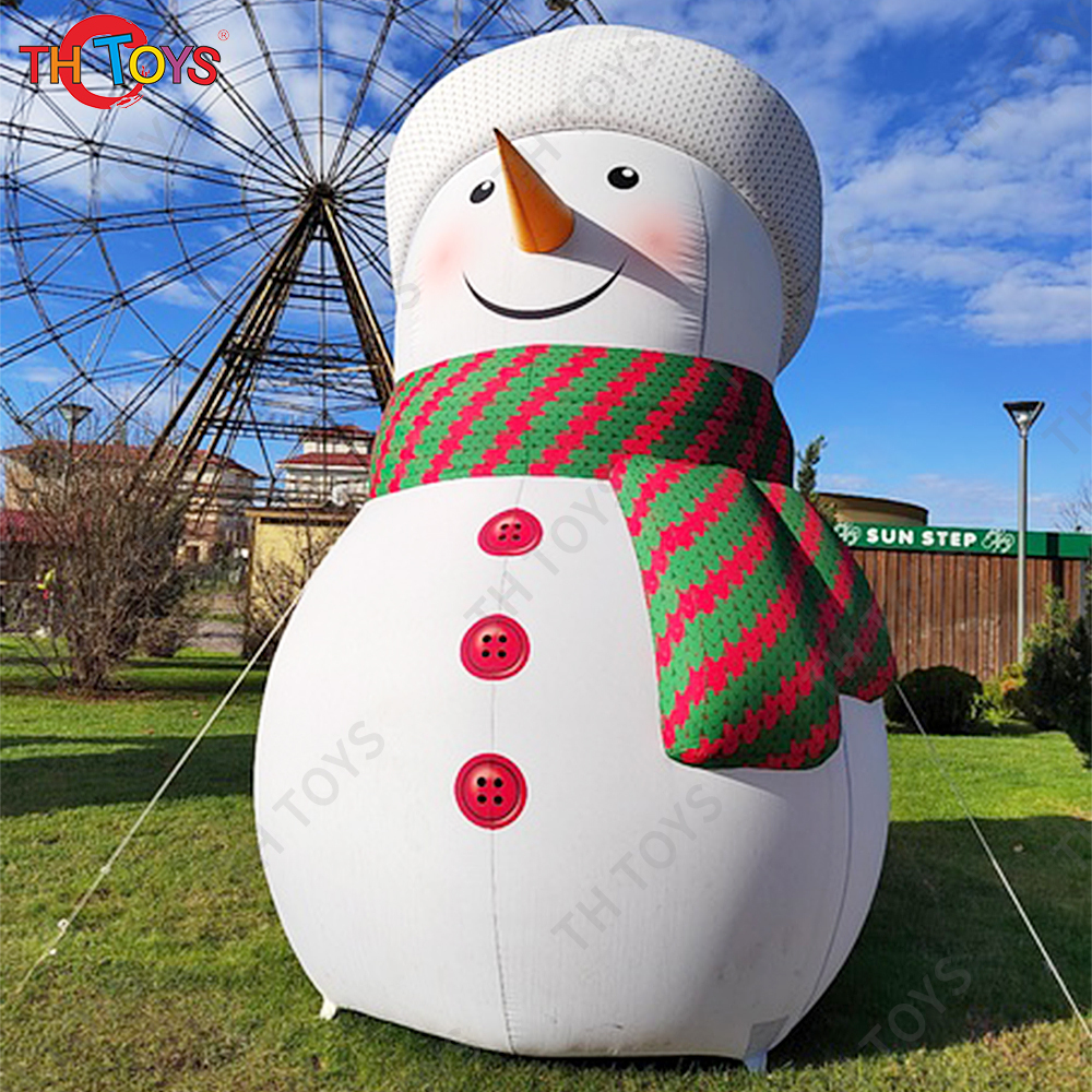 Free Door Shipping Giant Inflatable Snowman Cartoon for Christmas Holiday Decoration