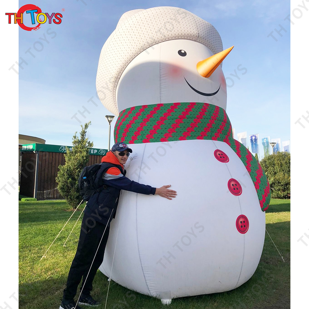 Free Door Shipping Giant Inflatable Snowman Cartoon for Christmas Holiday Decoration