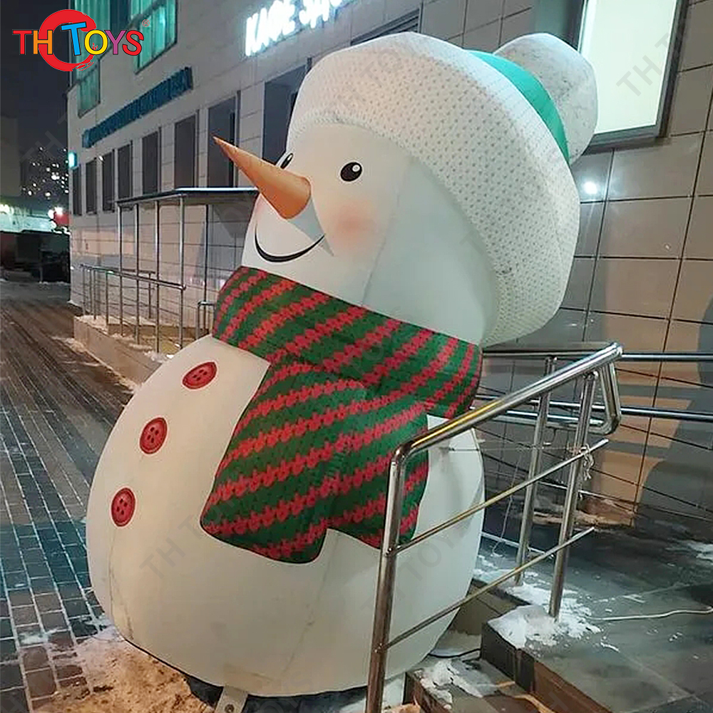 Free Door Shipping Giant Inflatable Snowman Cartoon for Christmas Holiday Decoration