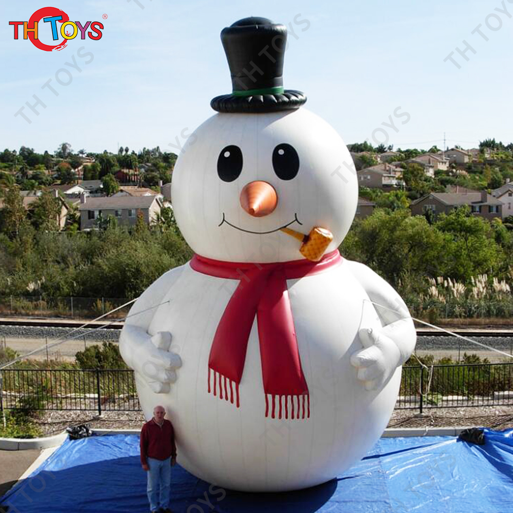 free shipping 6m/8m/10m large outdoor advertising snowman inflatable christmas snowman,giant inflatable snowman cartoon