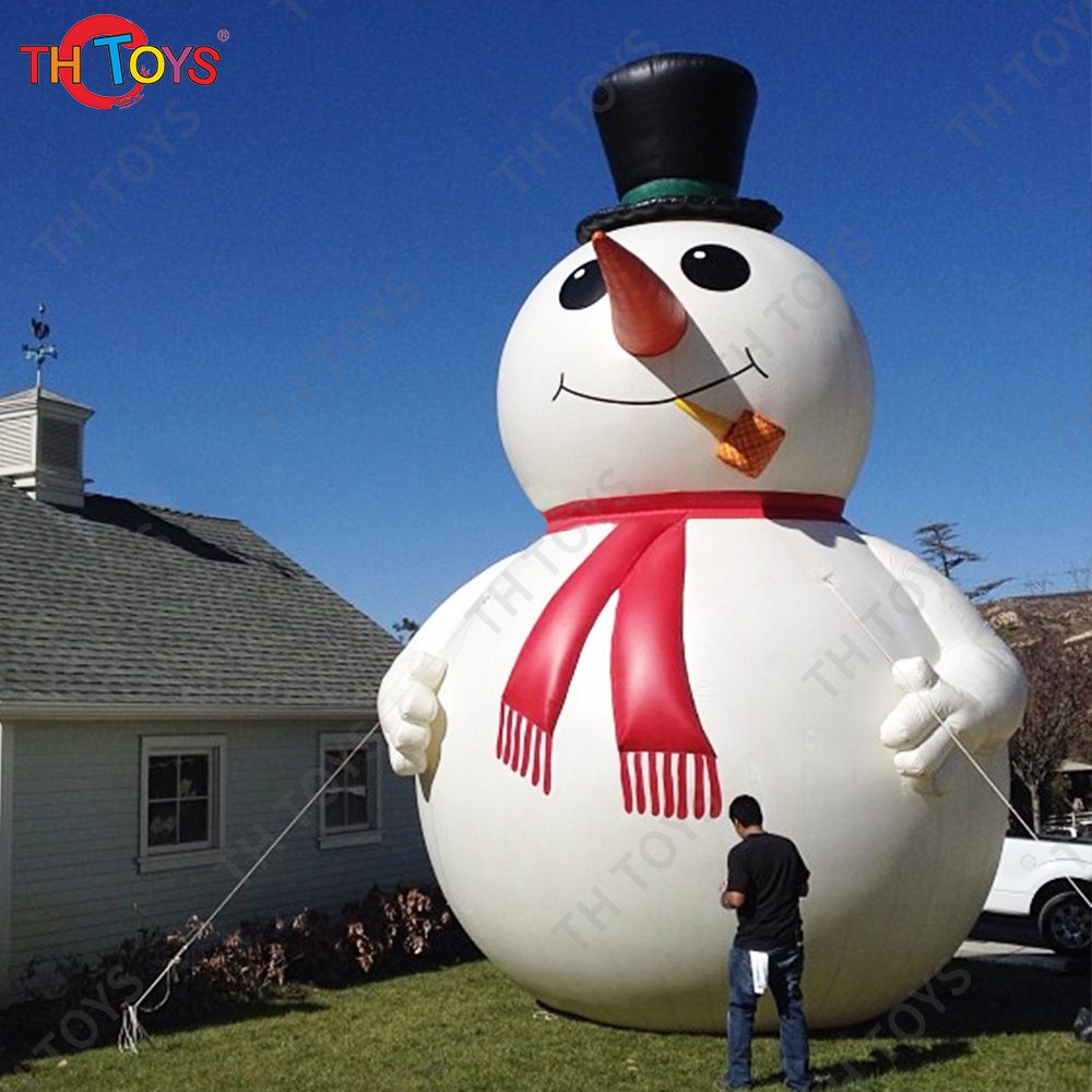 free shipping 6m/8m/10m large outdoor advertising snowman inflatable christmas snowman,giant inflatable snowman cartoon
